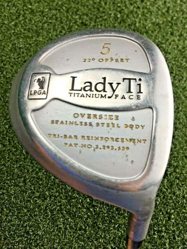 LPGA Lady Ti Titanium Face Oversize OS 5 Wood 22* / RH / Ladies Graphite /gw3381