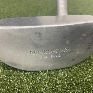 Northwestern RB 800 Mallet Putter / RH / Steel ~35" / Good Vintage Grip /mm7635