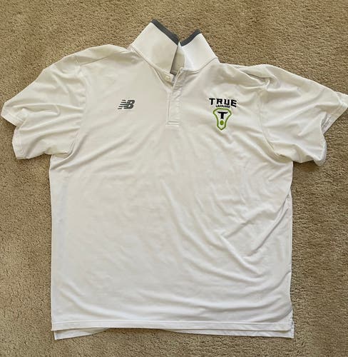 True Lacrosse Mens White Polo Bundle