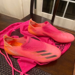 Pink Used Turf Cleats Adidas X Ghosted+ Cleats