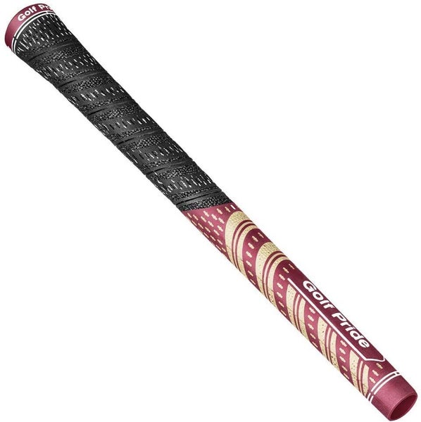 Golf Pride New Decade MCC Team Golf Grips - Standard - Maroon / Gold