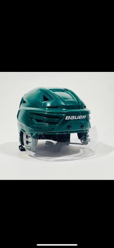 Medium Bauer ReAkt 150 Helmet W/ Bauer Visor - NHL Pro stock - Minnesota Wild