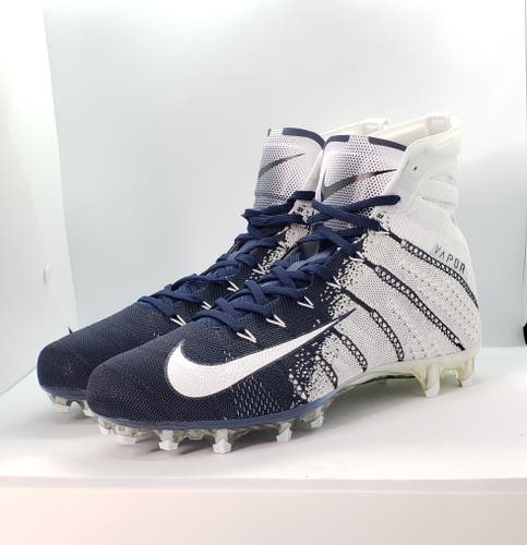 Nike Vapor Untouchable 3 Elite Cleats Men's sz 10.5 Wht/Navy Cleats AO3006-101