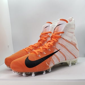 Nike Vapor Untouchable 3 Elite Cleats Men's sz 11.5 Wht/ORG Cleats AO3006-118
