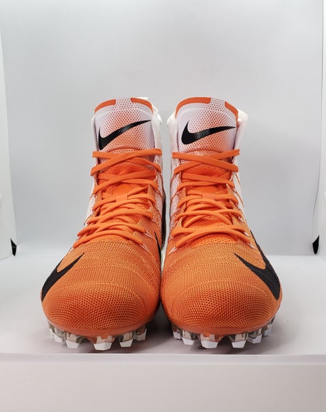 Nike Vapor Untouchable 3 Elite Football Cleats AO3006-118 White/Orange Size  14