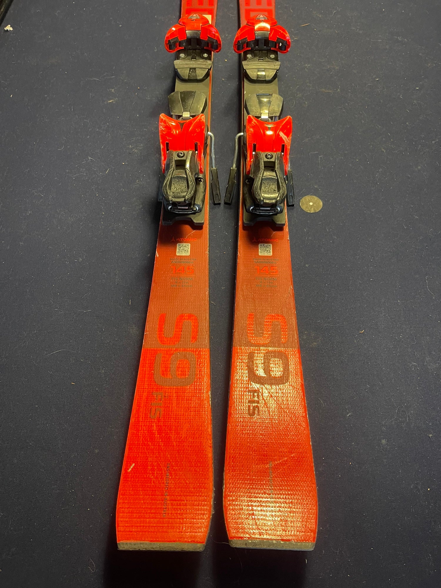 New 2023 Atomic S9 Racing FIS junior 138 with Colt 10 bindings 