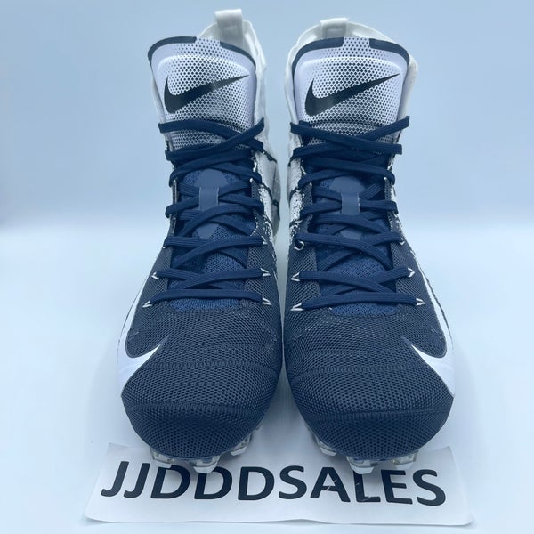 Nike Vapor Untouchable 3 Elite Cleats Men's sz 10.5 Wht/Navy Cleats  AO3006-101