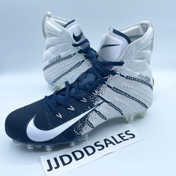 Nike Vapor Untouchable 3 Elite P Football Cleats White Navy AO3006-101 Mens  14