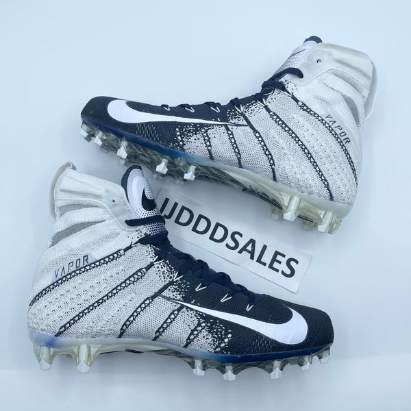 Nike Vapor Untouchable 3 Elite Flyknit Football Cleats 9.5 Blue White  AO3006-144