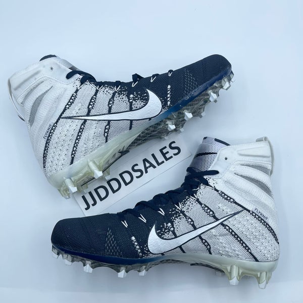 Nike Vapor Untouchable 3 Elite P Football Cleats White Navy AO3006-101 Mens  14