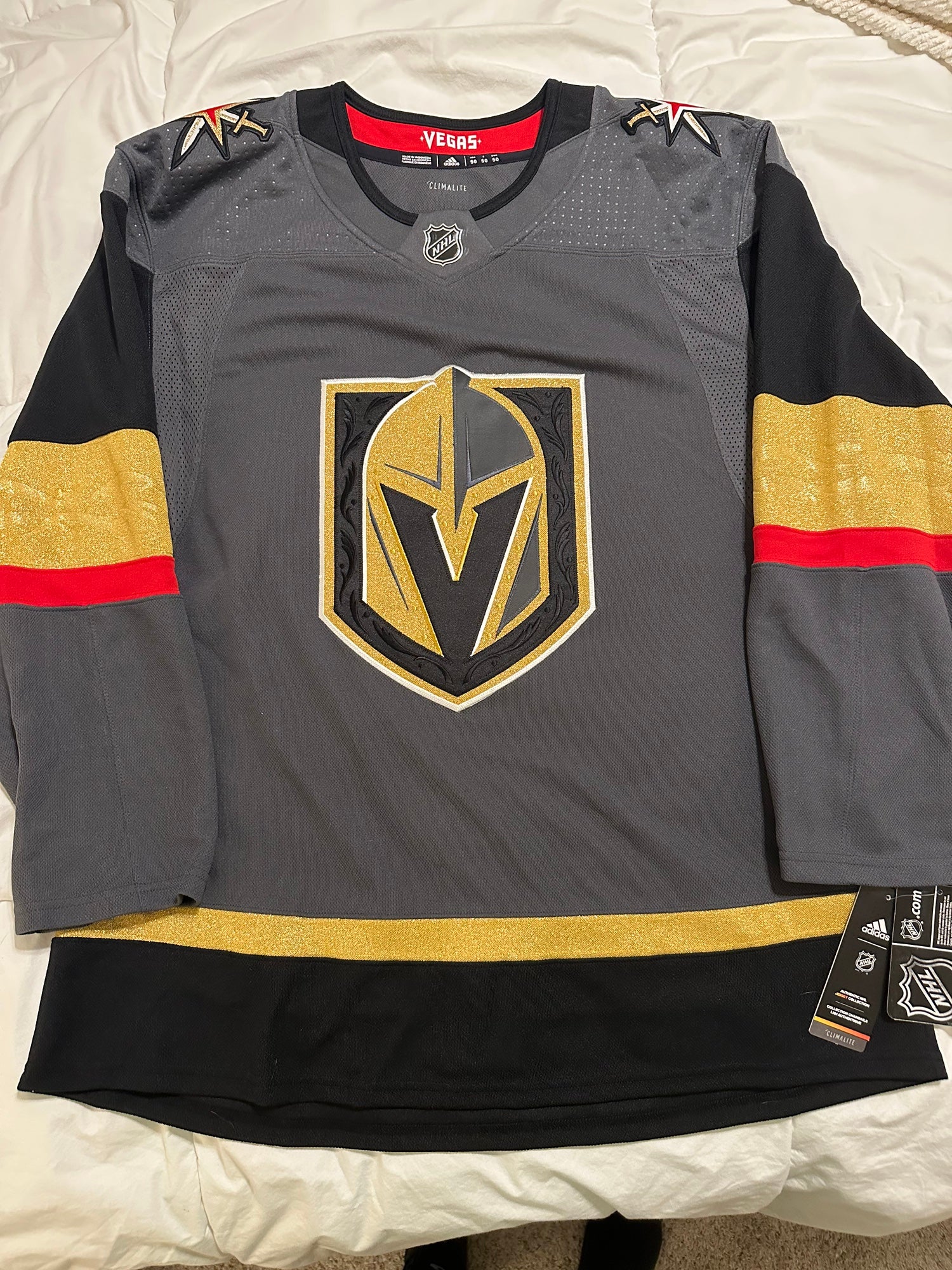 Las Vegas Golden Knights Adidas Men's NHL Jersey 50