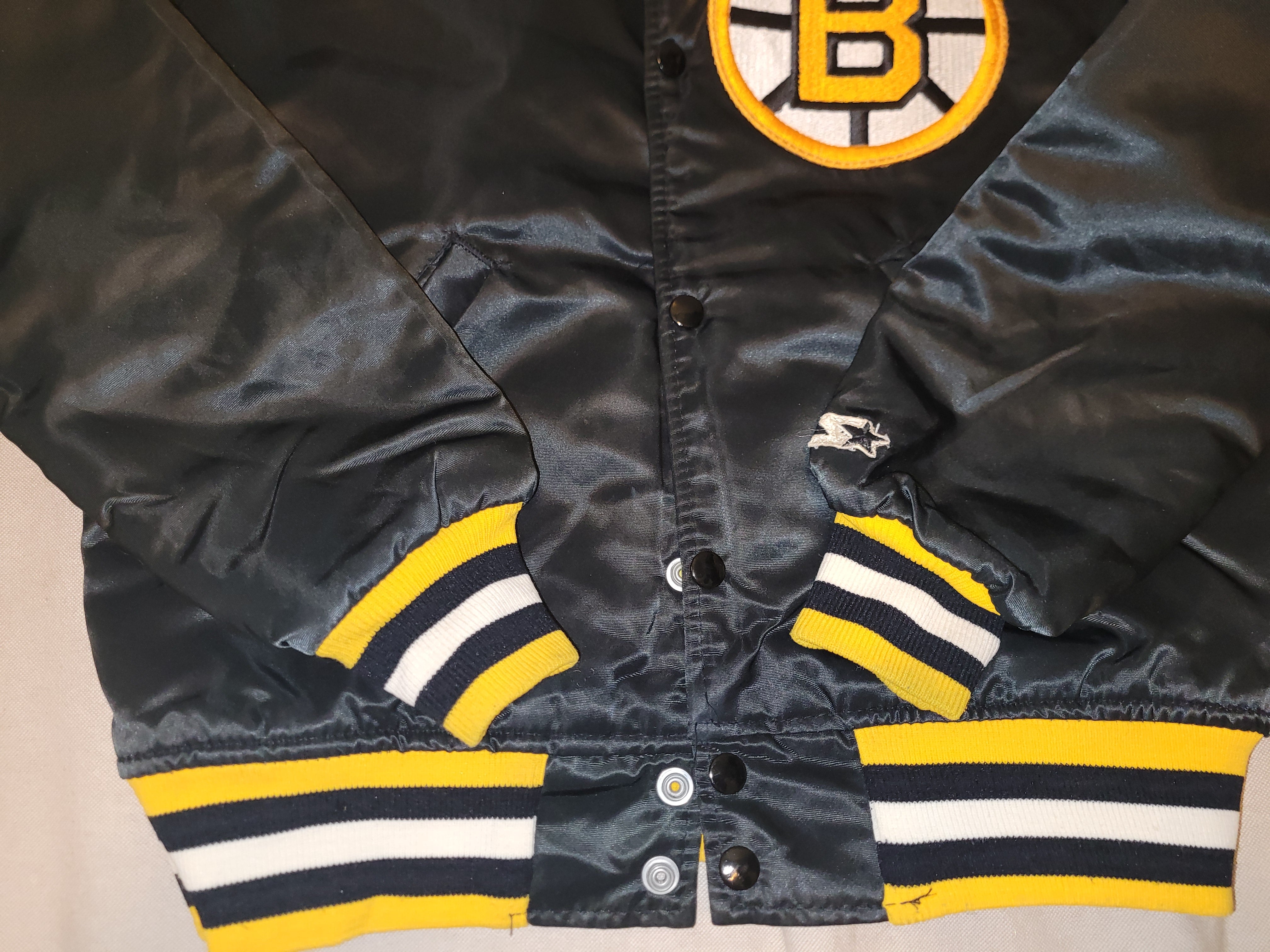 Maker of Jacket NHL Boston Bruins Hockey Black Leather