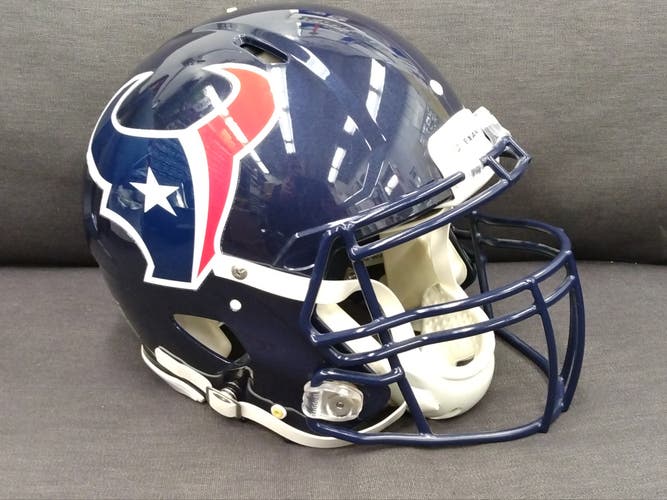 Used Custom Riddell Speed Football Helmet (Houston Texans J.J. Watt Style)