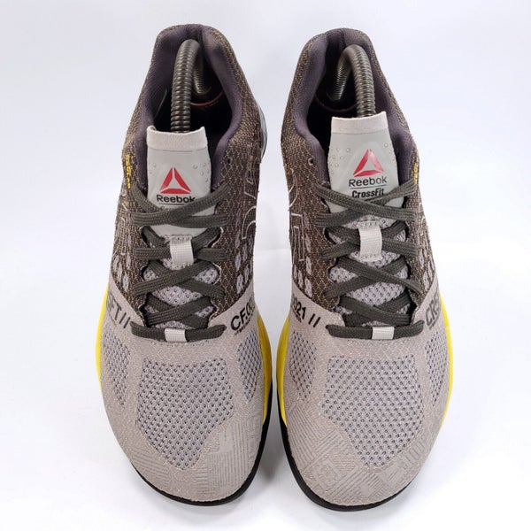 Reebok Crossfit Nano 5.0 Athletic Running Shoe Womens Size V72421 Gray Yellow | SidelineSwap