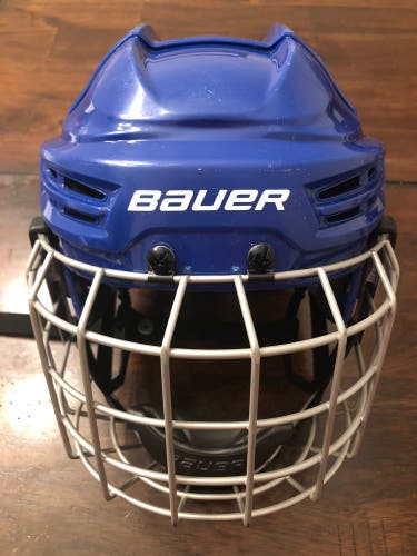 Used Medium Blue Bauer IMS 5.0 Helmet