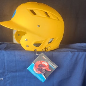 6 1/2 - 7 Schutt OSFM JR Batting Helmet Yellow AiR Maxx T 4.2 OSFM JR