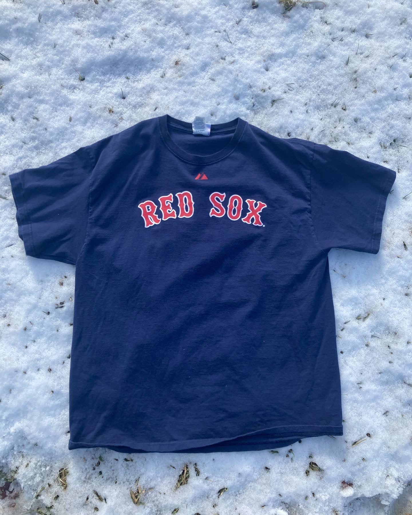 Boston Red Sox Dustin Pedroia jersey t shirt XL