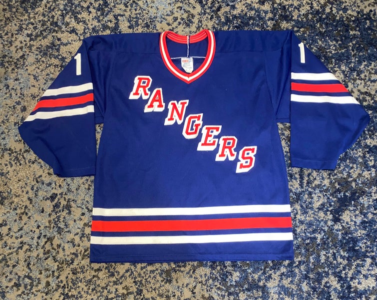 Mark Messier New York Rangers Blue Statue of Liberty Throwback CCM NHL  Jersey