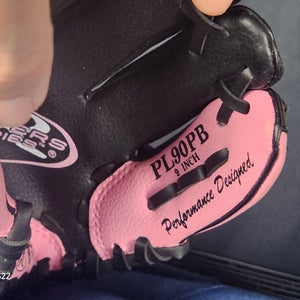 New Right Hand Throw Rawlings PL90PB Tball Baseball Glove 9" Rawlings Pink PL90PB 9" Tball Glove