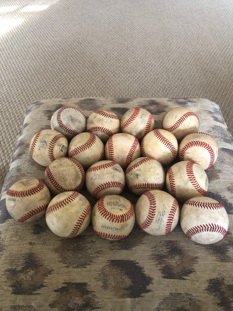 Mixed lot used 18 Pack baseballs