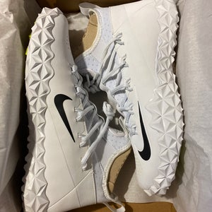 White Adult Unisex New Size 8.5 (Women's 9.5) Nike Alpha Huarache 6 Elite Turf Lax Shoes
