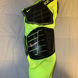 Nike Pro Combat 7 pad Football Girdle Shorts Volt Green