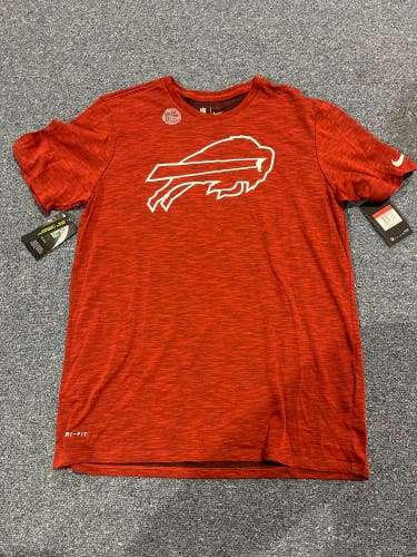 New Red Nike Dri-Fit Buffalo Bills Big Logo T-Shirt M, L & XL