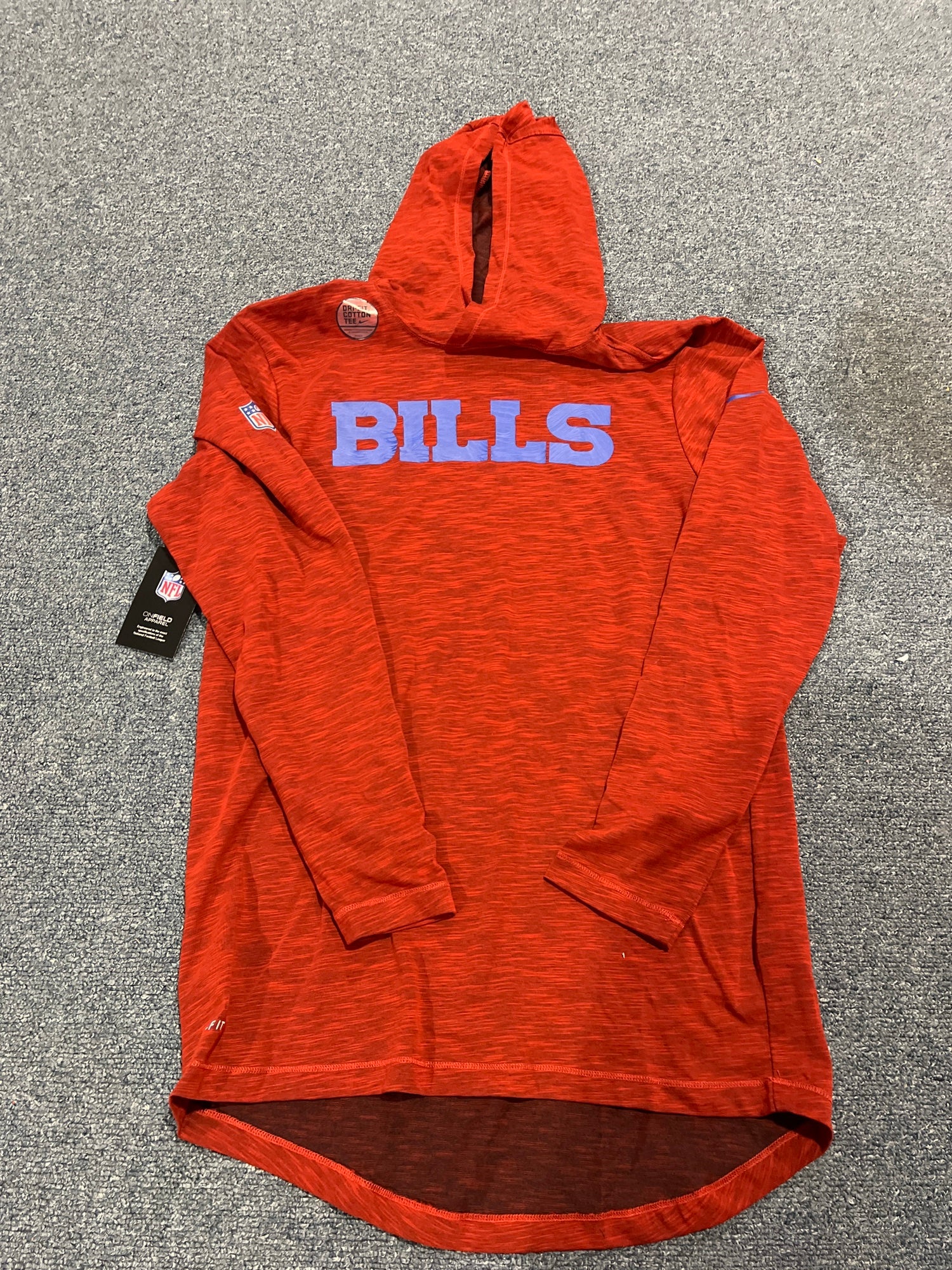 Buffalo Bills Nike NFL On Field Apparel Dri-Fit Sweatshirt Men's Red  Used