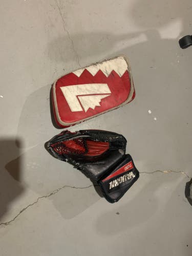 Used Vaughn and Louisville TPS Goalie Glove Set
