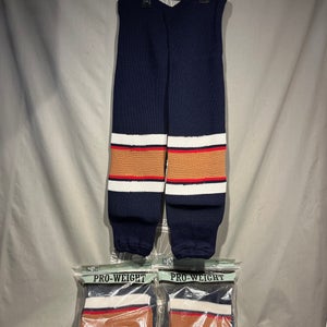 NOS Edmonton Oilers Adult Pro Weight Knit Socks