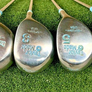 TaylorMade Pittsburgh Persimmon Wood Set D,3,5,7 / Ladies Steel / RH / sa4763