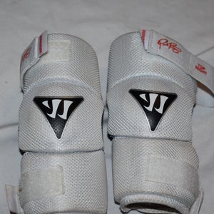 Warrior Rabil Next Lacrosse Arm Pads, White, Youth X-Small