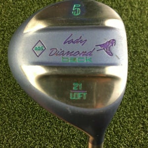 AGS Lady Diamond Back 5 Wood 21* / RH ~41" / Ladies Graphite / Nice Grip /gw3406
