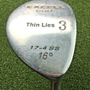 Excell Golf Thin Lies Stainless 3 Wood  / RH / ~42.75" Regular Graphite / gw4093