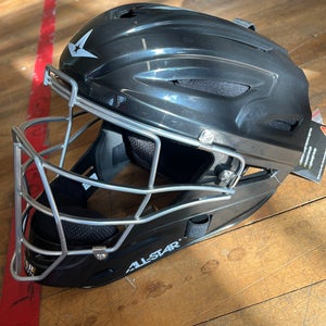 New All-Star MVP2500 Adult Catcher's Helmet Black