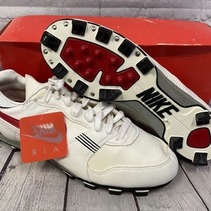 Nike Mcs Air Slam Baseball Cleats Size 12 White Red New With Box
