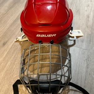 Used Large Bauer Re-Akt 75 Helmet