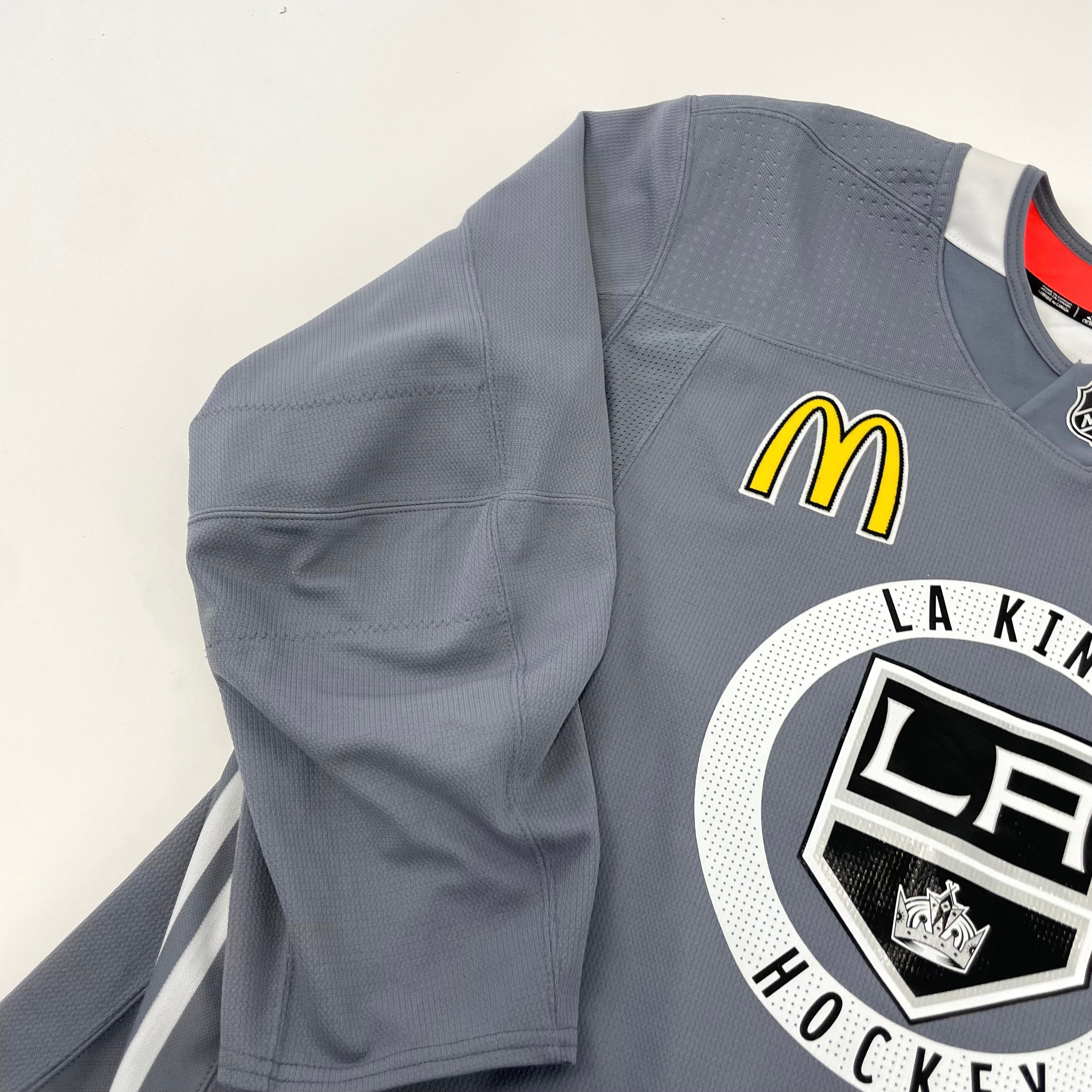 Used LA Kings White MIC Adidas Practice/Camp Jersey