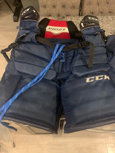 Used Large CCM Extreme Flex II Shield Pro Hockey Goalie Pants