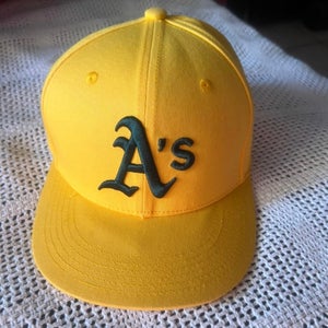 Yellow SnapBack A’s hat