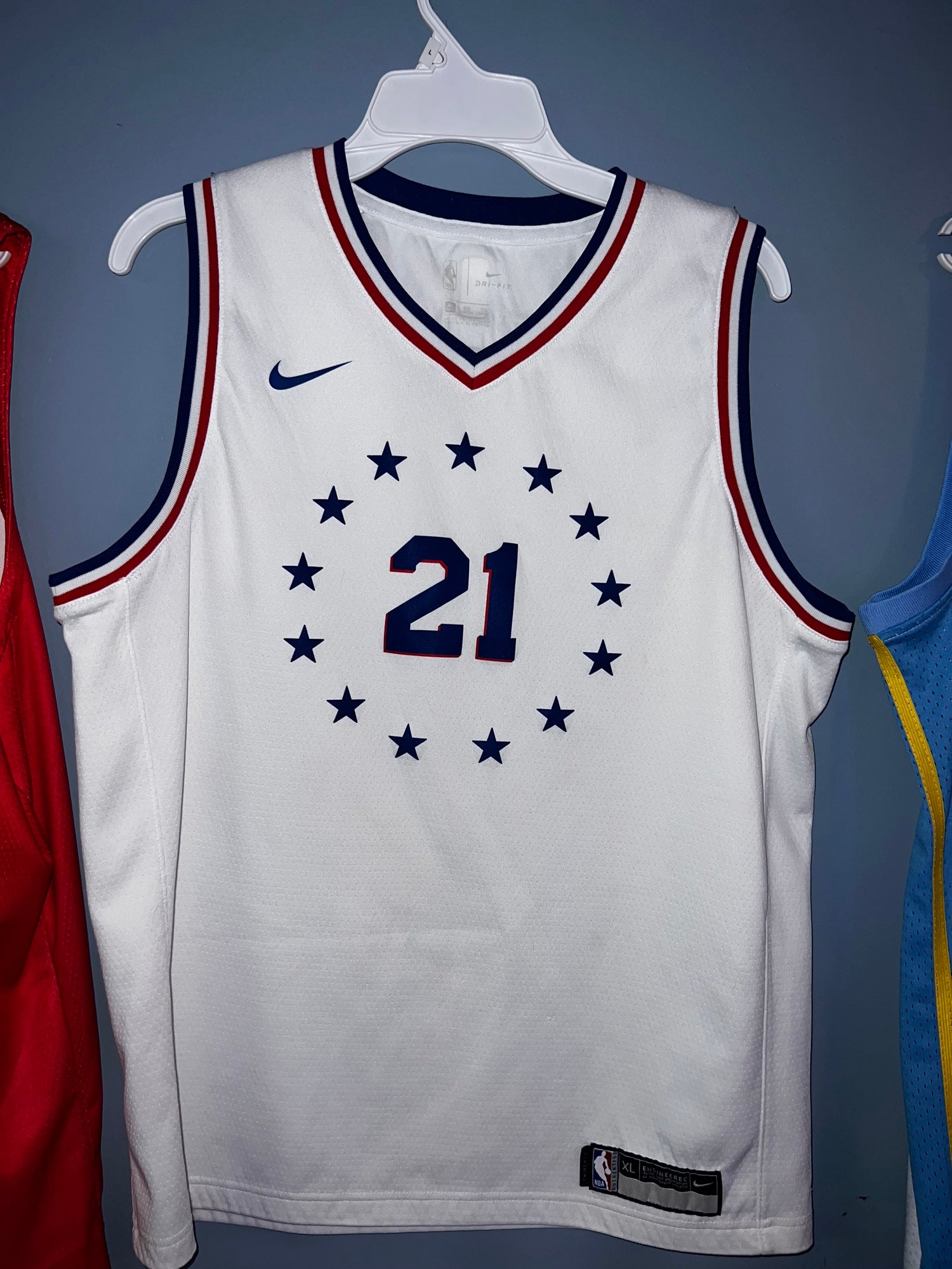 New Men's XL Joel Embiid Philadelphia 76ers Nike City Edition Swingman  Jersey