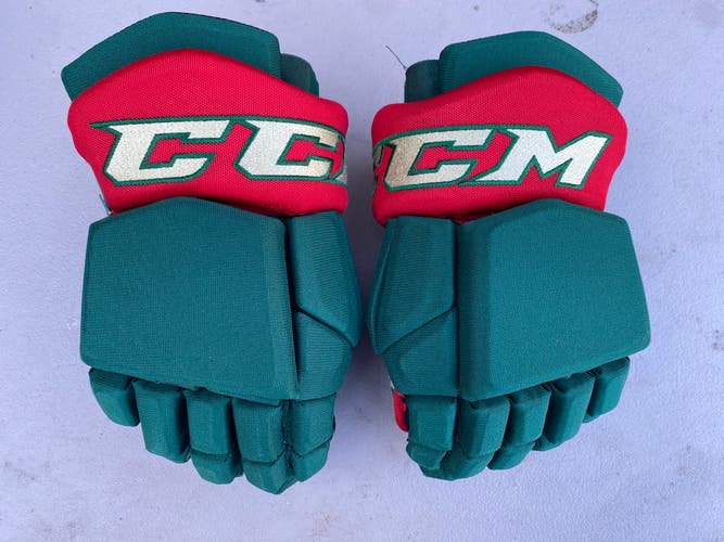 CCM HGTKPP Tacks Pro Stock 14" Hockey Gloves Wild Green 3375