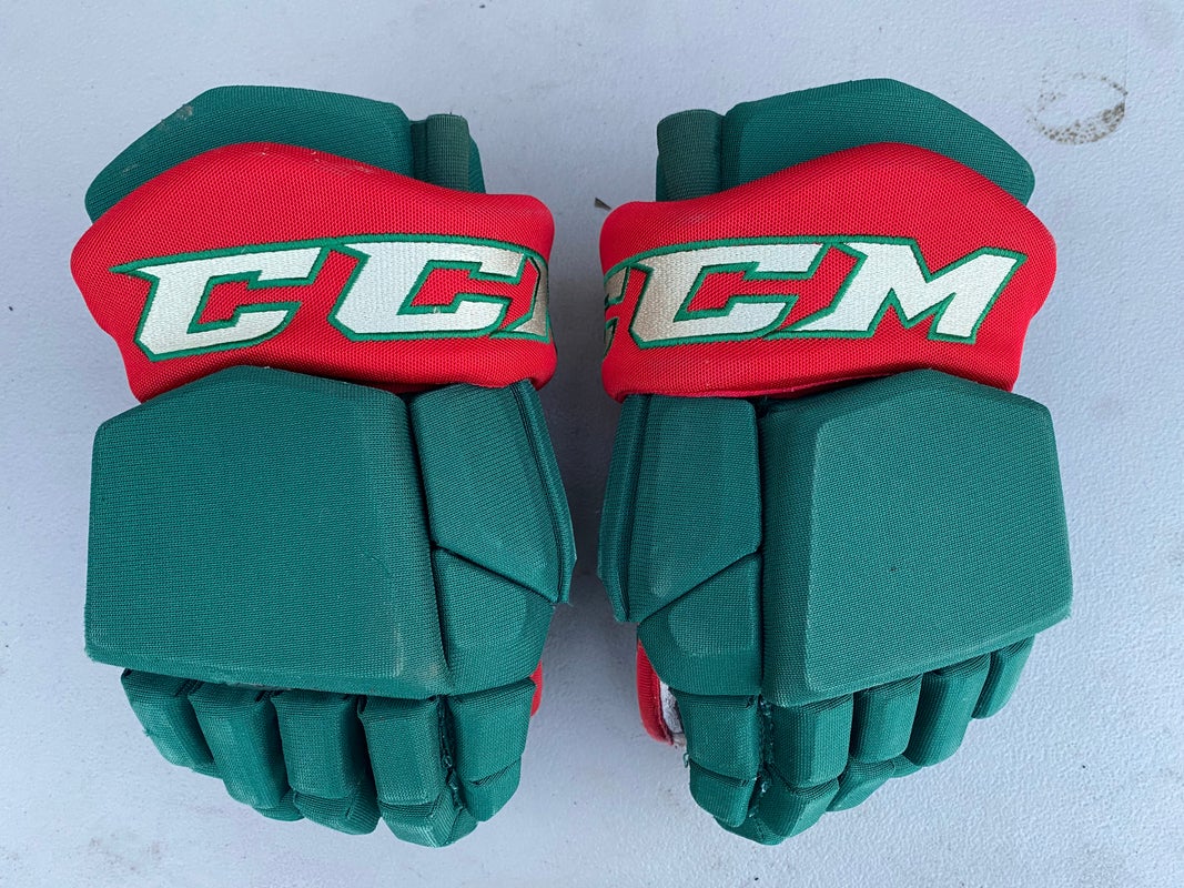 CCM HGTKPP Tacks Pro Stock 14" Hockey Gloves Wild Green 3376