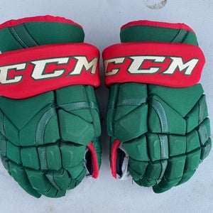 CCM HG12 Pro Stock 14” Hockey Gloves Wild Green 39077