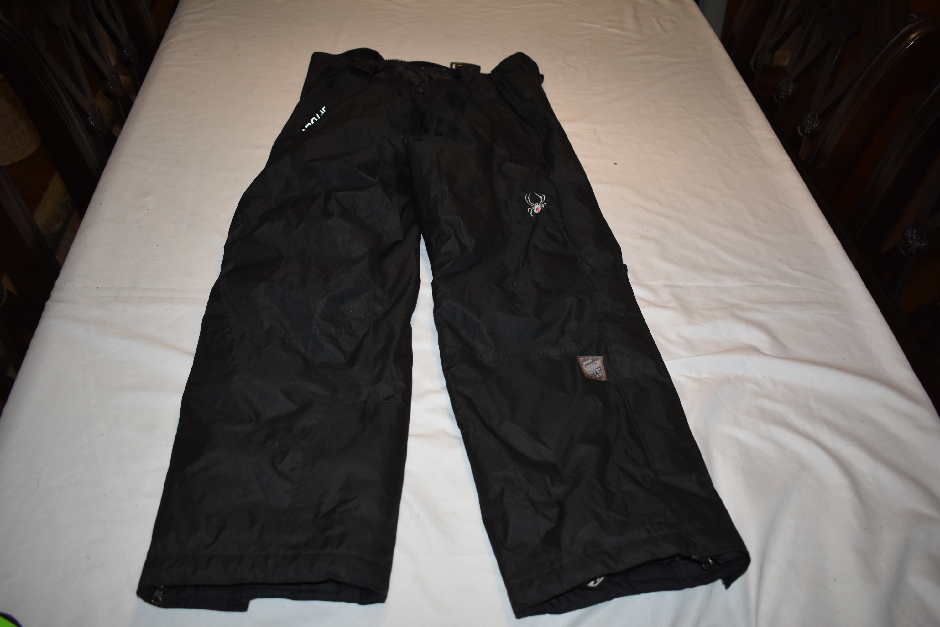 Spyder Dermizax-EV 20,000 Ski Pants w/Full Zip, Black - Great Condition!
