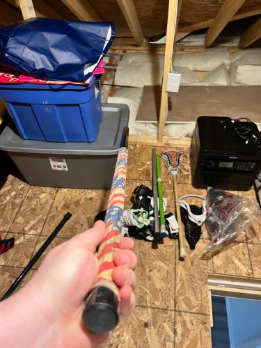 Wooden lacrosse shaft