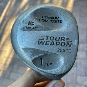 knight golf driver 10 deg Tour weapon.  Graphite