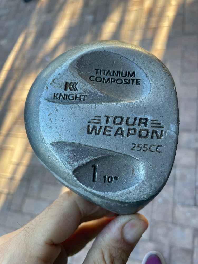 knight golf driver 10 deg Tour weapon.  Graphite