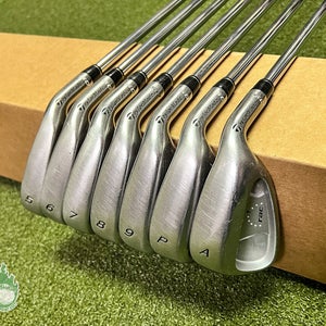 Used RH TaylorMade RAC OS Irons 5-PW/AW 95g Regular Flex Steel Golf Club Set