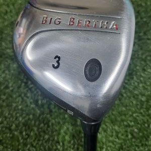 Callaway Big Bertha 3 Fairway Wood  /  RH  /  Ladies Graphite ~42.5"  /  jd5934